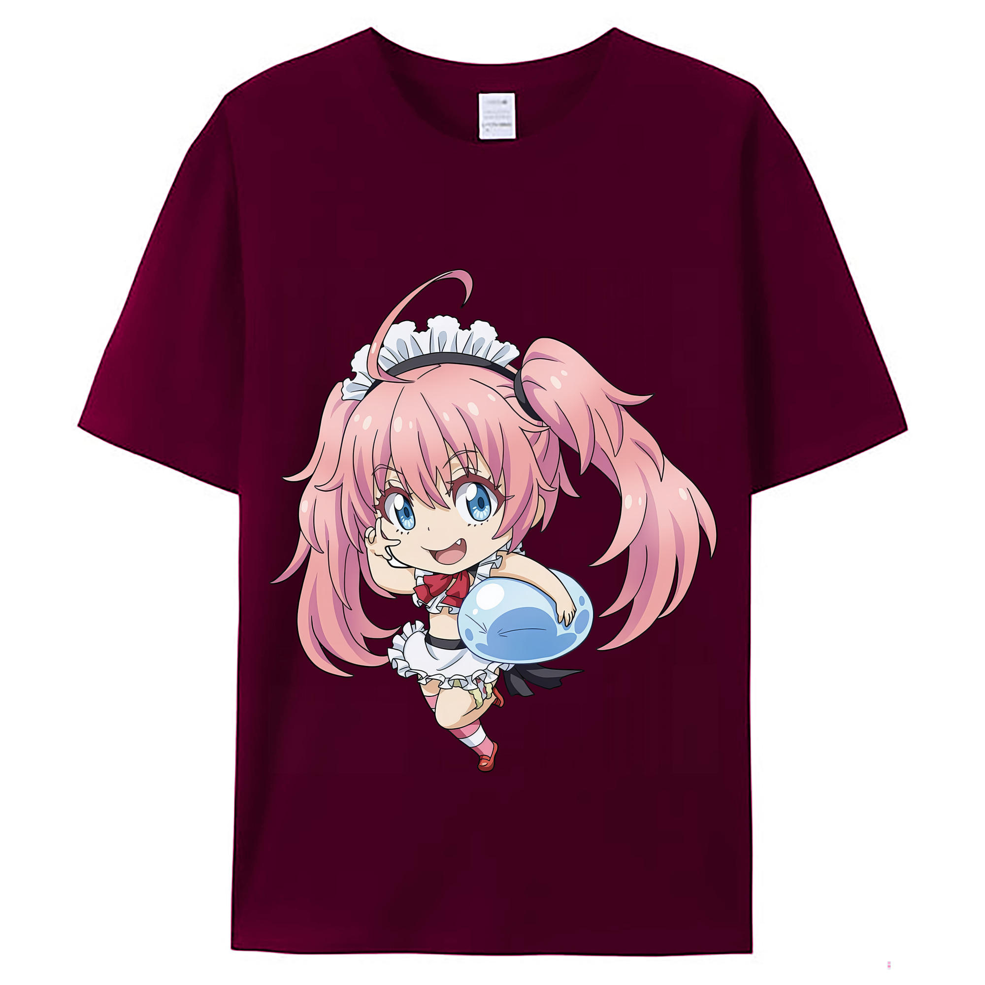 （画像用） 転スラ Regarding Reincarnated to Slime レディースカジュアルプリントTシャツ（綿100％）